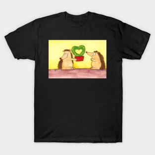 Hedgehog Heart Cactus T-Shirt